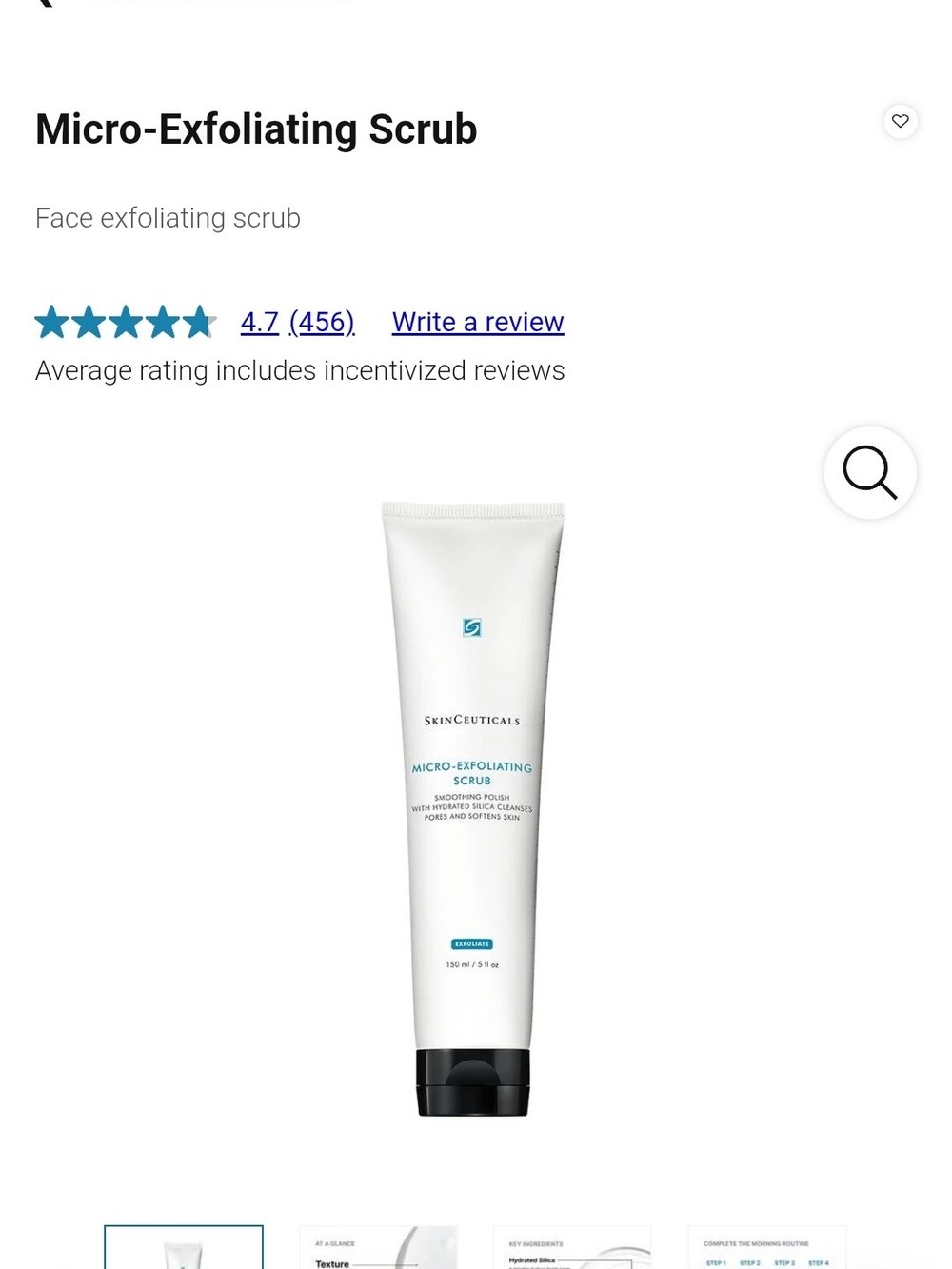 SkinCeuticals Micro-Exfoliating Scrub — White and Black